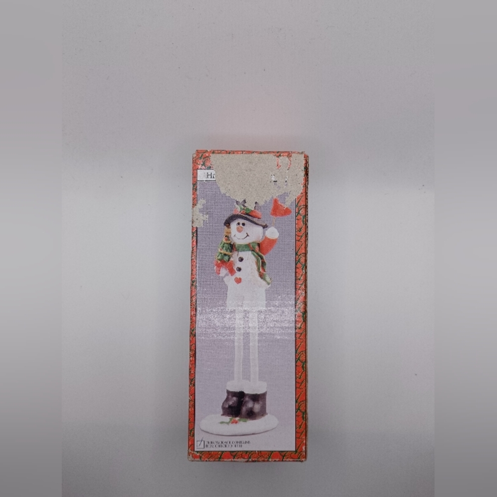 VINTAGE 1999 Artmark Snowman Figurine 6"